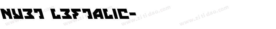 Nyet Leftalic字体转换